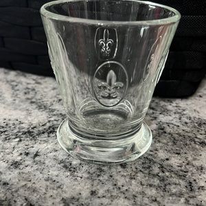 Vintage single LA Rochere Fleur de Lys glass